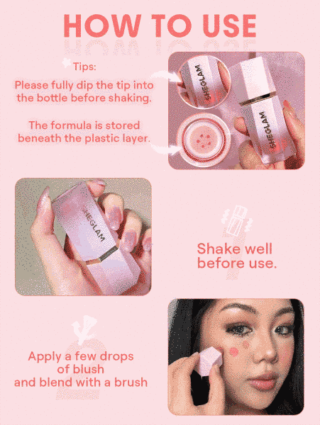 Рідкі матові рум'яна SHEGLAM Color Bloom Liquid Blush Matte Finish 5.2 мл PETAL TALK 6931611314078 фото