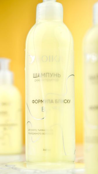 Шампунь-реконструктор для волосся "Формула блиску ", 340 мл Soika  4820238722002 фото