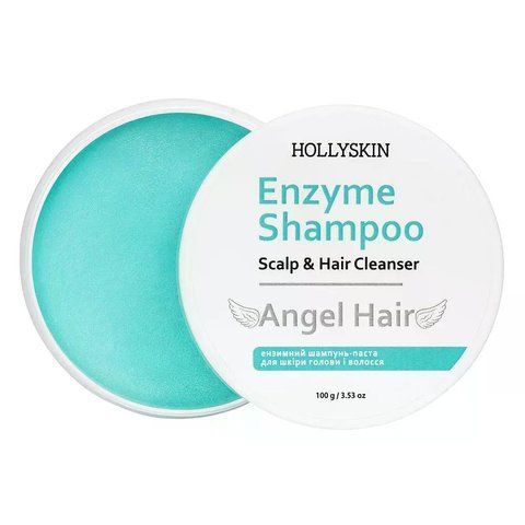 Ензимний шампунь-паста для шкіри голови і волосся HOLLYSKIN Angel Hair 100г 4823109704817 фото