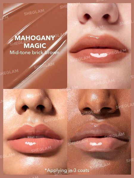 Твердий блиск для губ Sheglam Pout-Perfect Shine Lip Plumper-Mahogany Magic, 2 г 6931611300521 фото