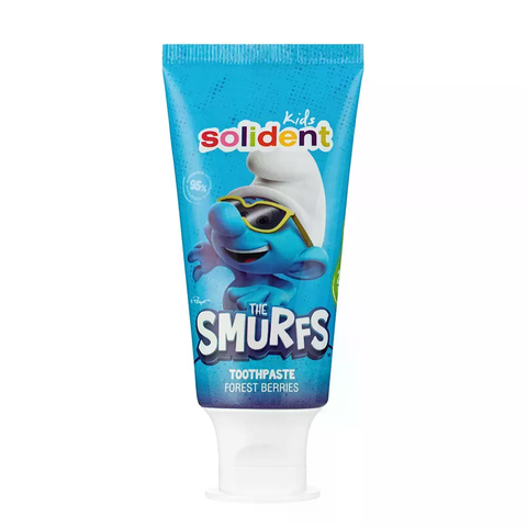 Натуральна зубна паста Solident Kids / лісові ягоди The Smurfth з фтором 1000 ppm Mr.SCRUBBER 4823109705067 фото