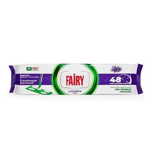 Вологі серветки для підлоги Fairy з ароматом лаванди 50 шт 8681554633238 фото