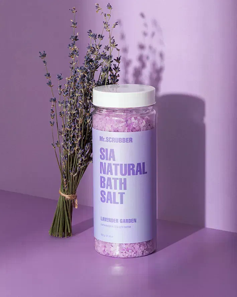 Парфумована сіль для ванни Sia Natural Bath Salt Lavender Garden Mr.SCRUBBER 4823109702882 фото