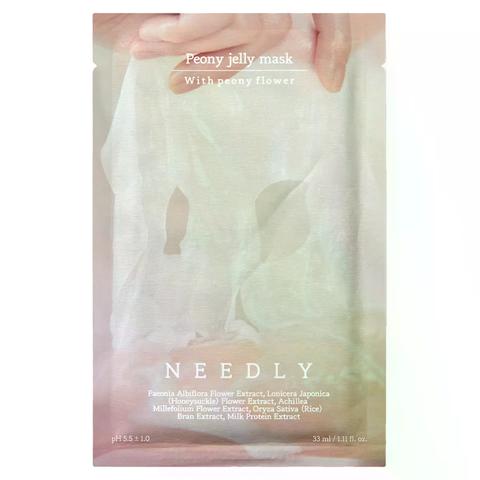 Освітлююча тканинна маска для обличчя Needly Peony Jelly Mask 33 мл 8809455421222 фото