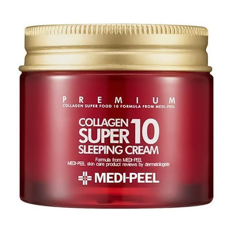 Омолоджуючий нічний крем для обличчя з колагеном Medi-Peel Collagen Super 10 Sleeping Cream, 70мл 8809409342382 фото