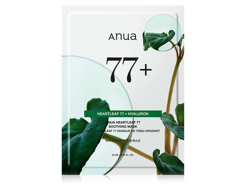 Заспокійлива тканинна маска для обличчя з екстрактом хауттюйнії Anua Heartleaf 77 Soothing Mask 8809640730290 фото