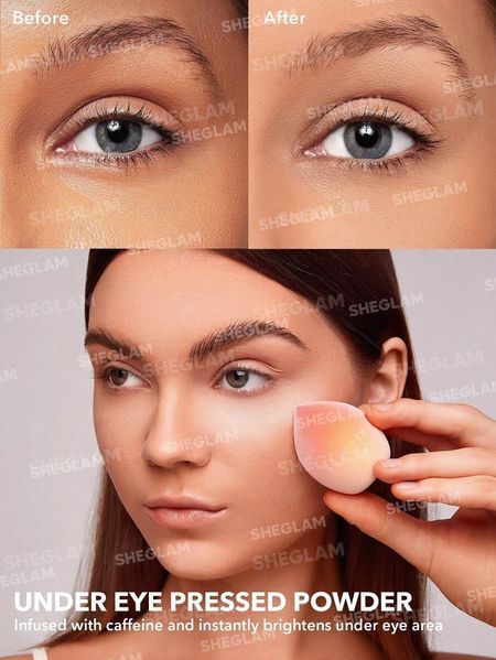 Подвійна матуюча пудра SHEGLAM Insta-Ready Face & Under Eye Setting Powder Duo Translucent 14 г 6971053494501 фото