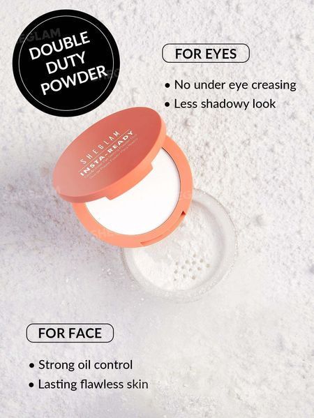 Подвійна матуюча пудра SHEGLAM Insta-Ready Face & Under Eye Setting Powder Duo Translucent 14 г 6971053494501 фото