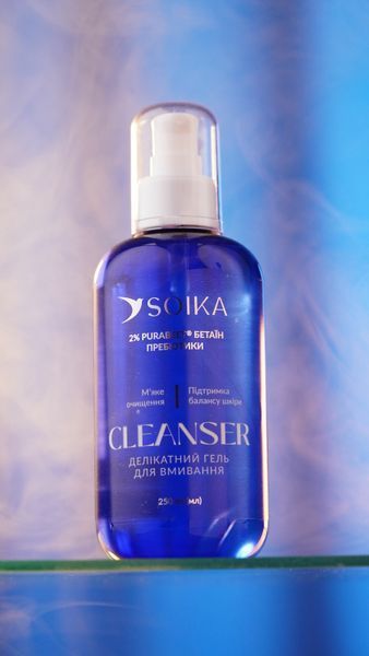 Гель для вмивання обличчя делікатний Soika Cleanser з бетаїном та пробіотиками 250 мл 4820206217011 фото