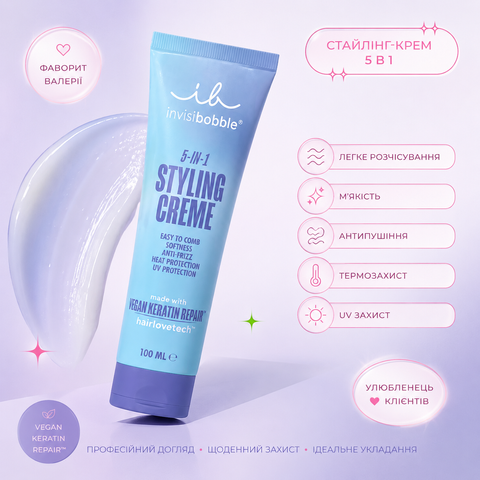 Крем для укладки волосся 5в1 Invisibobble HAIR STYLING 5 in 1 Styling Creme 100ml 4063528078704 фото