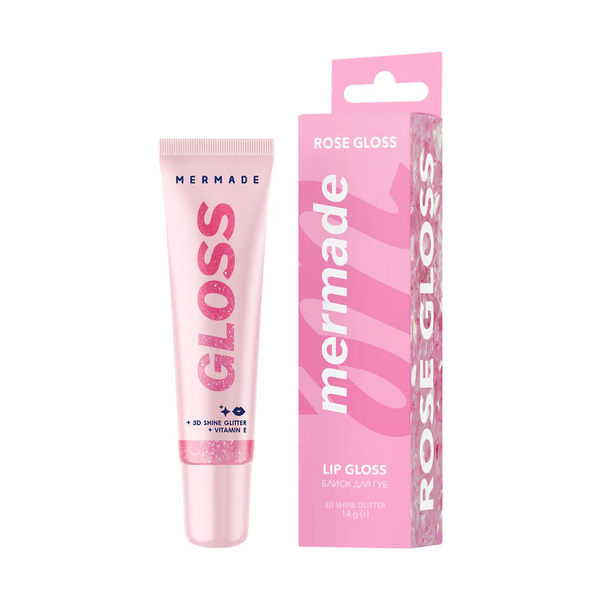 Сяючий блиск для губ MERMADE Rose Gloss 14 г 4823122903167 фото