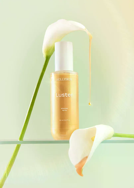 Шиммер-спрей для тіла Luster Gold, 150 ml HOLLYSKIN 4820200413808 фото