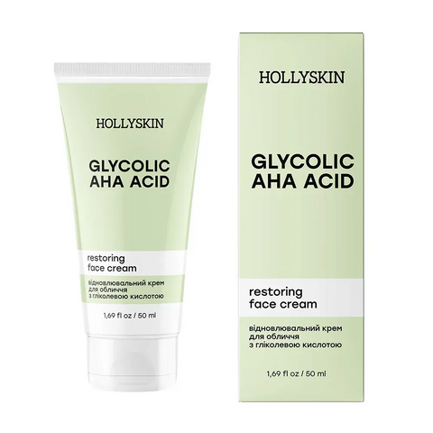 Відновлювальний крем для обличчя з гліколевою кислотою Glycolic AHA Acid Face Cream, 50 ml 4823109700628 фото