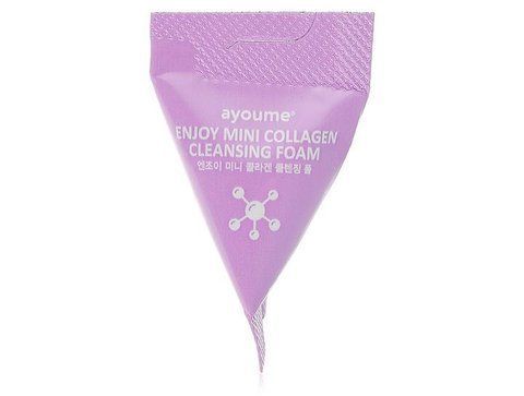 Пінка для вмивання з колагеном Ayoume Enjoy Mini Collagen Cleansing Foam, 1шт по 3г 8809534253195 фото