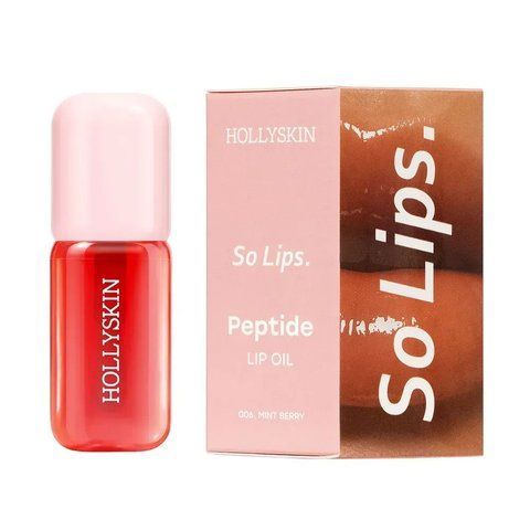 Зволожувальна олія для губ HOLLYSKIN So Lips. Peptide Lip Oil 006. Mint Berry 4823109703933 фото