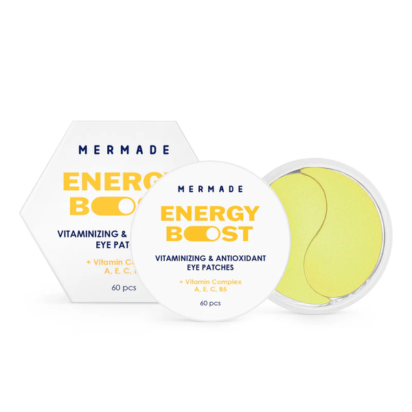 Вітамінізовані гідрогелеві патчі під очі MERMADE Vitamin complex A, E, C, B5 60 шт 4823122901255 фото