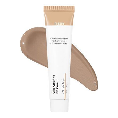ВВ-крем з екстрактом центелли Purito Cica Clearing BB Cream #21 Light Beige, 30 мл 8809563100705 фото