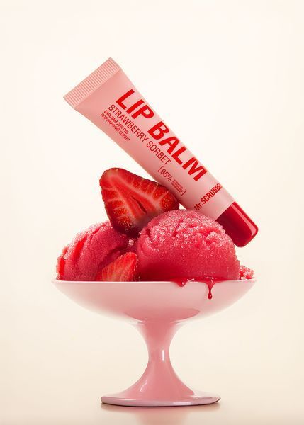 Бальзам для губ Lip Balm Strawberry Sorbet із ароматом полуничного сорбету Mr.SCRUBBER 4823109704886 фото