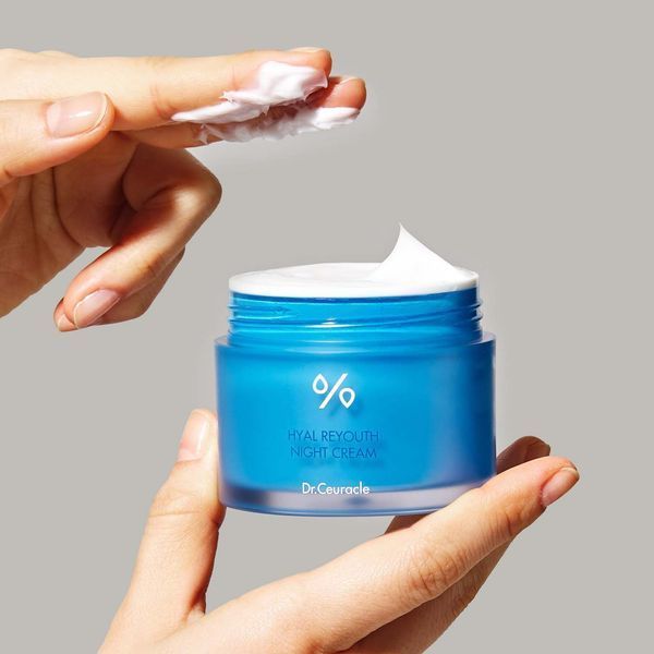Зволожуючий нічний крем-маска з гіалуроновою кислотою Dr.Ceuracle Hyal Reyouth Night Cream (60 г) 8806133616666 фото