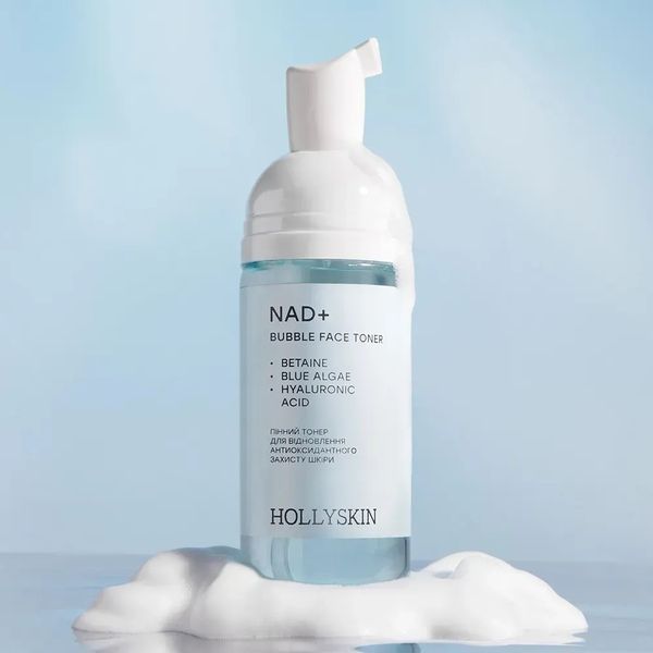 Пінний тонер Hollyskin Nad+ для Відновлення антиоксидантного захисту шкіри 150 мл 4823109705883 фото