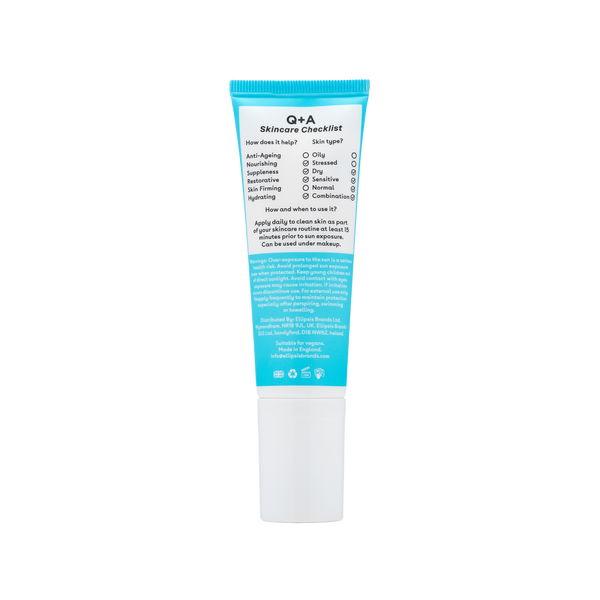 Зволожуючий сонцезахисний крем для обличчя Q+A Squalane Hydrating Daily Sunscreen 50ml 5060486267859 фото