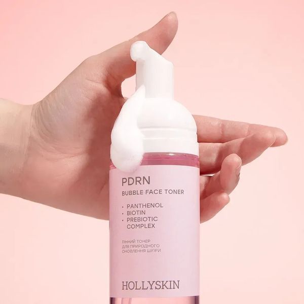 Пінний тонер Hollyskin Salmon DNA PDRN для природного оновлення шкіри 150 мл 4823109705869 фото