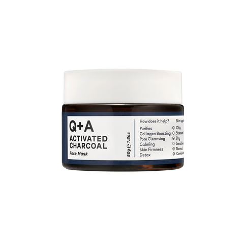 Маска для обличчя "детокс" з активованим вугіллям Q+A Activated Charcoal Face Mask 50g 742271477135 фото